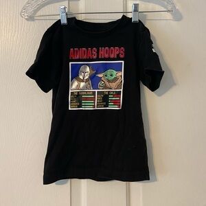 Adidas boys sz S (4-5) Star Wars t shirt
